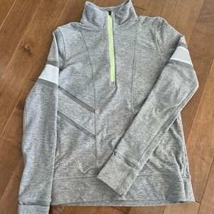 Ivivva sweater// grey and yellow// 12